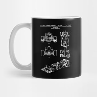 Ferrari Indy Race Car 2013 Patent White Mug